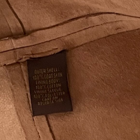 The Territory Ahead Men's 100% Brown Goat Suede Shirt/Jacket Size Large - Picture 4 of 9